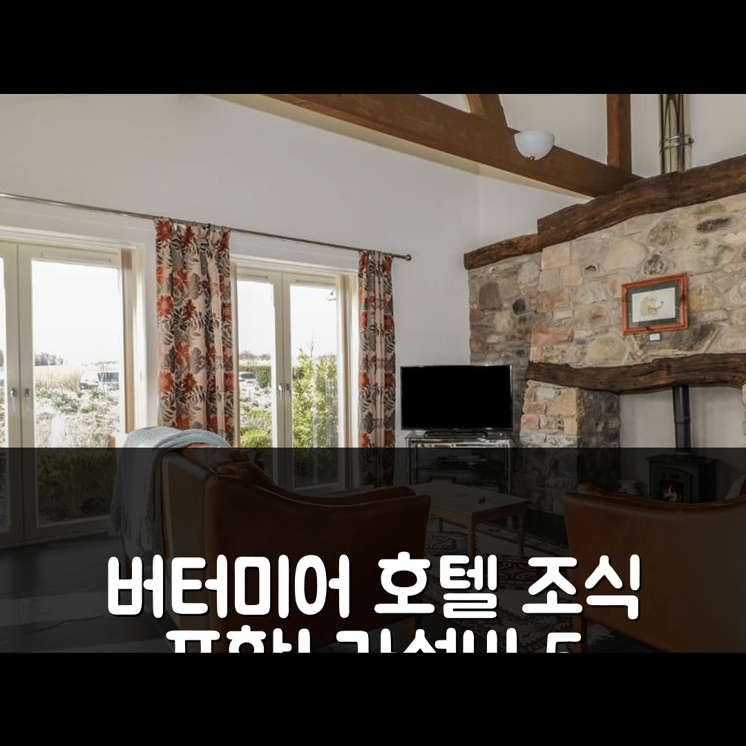 코커머스 숙소 여행 호텔 추천 버터미어 호텔 | 조식과 가성비 뛰어난 5가지 이유