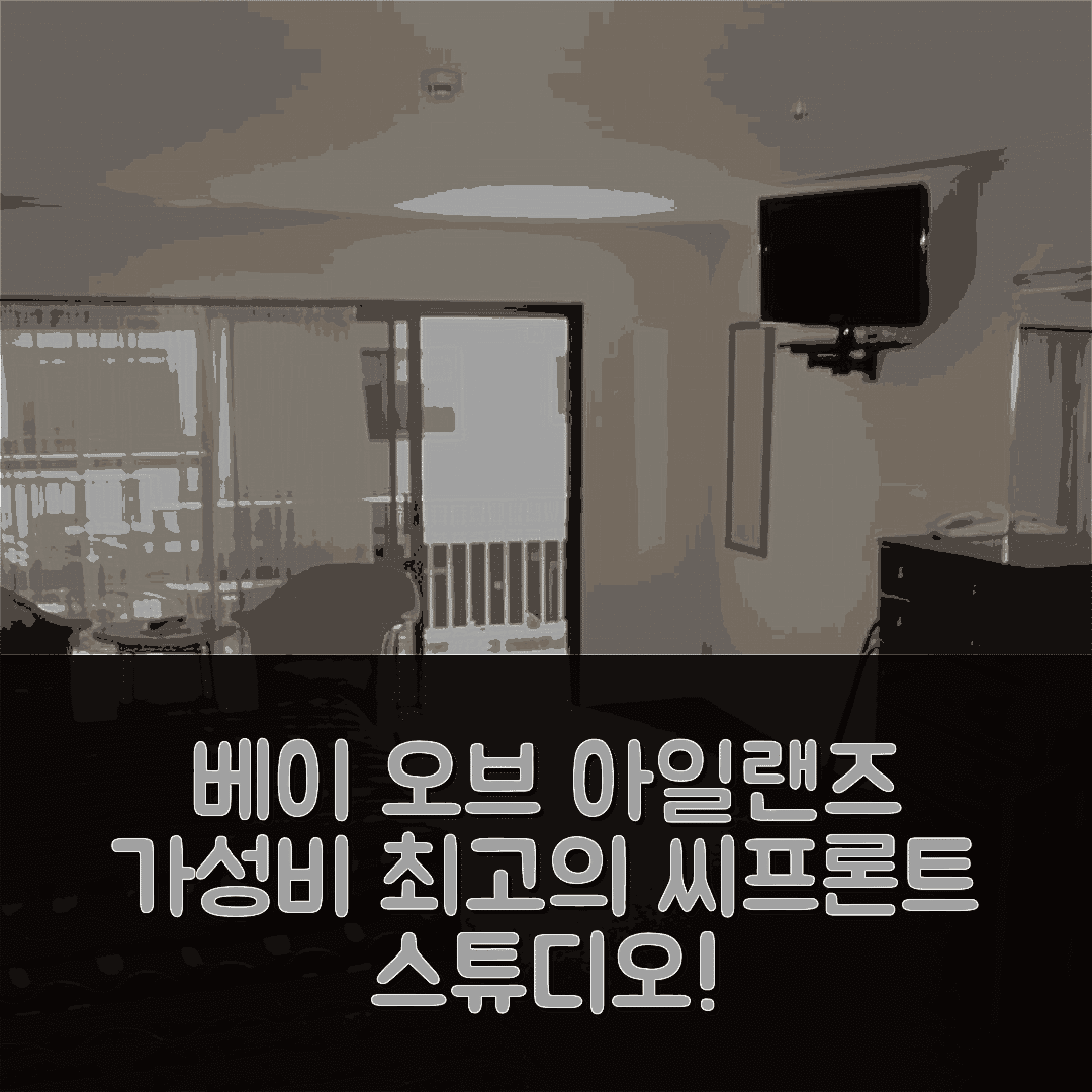 베이 오브 아일랜즈 숙소 여행 호텔 추천 베이 샌즈 씨프론트 스튜디오 | 가성비와 조식이 뛰어난 5가지 이유