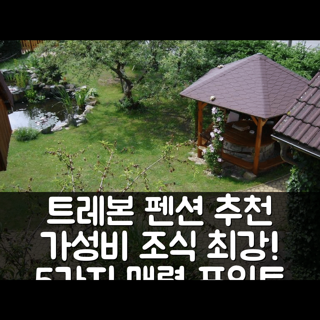 트레본 숙소 여행 호텔 추천 펜지온 우 베이부도 | 가성비와 조식이 뛰어난 5가지 매력 포인트