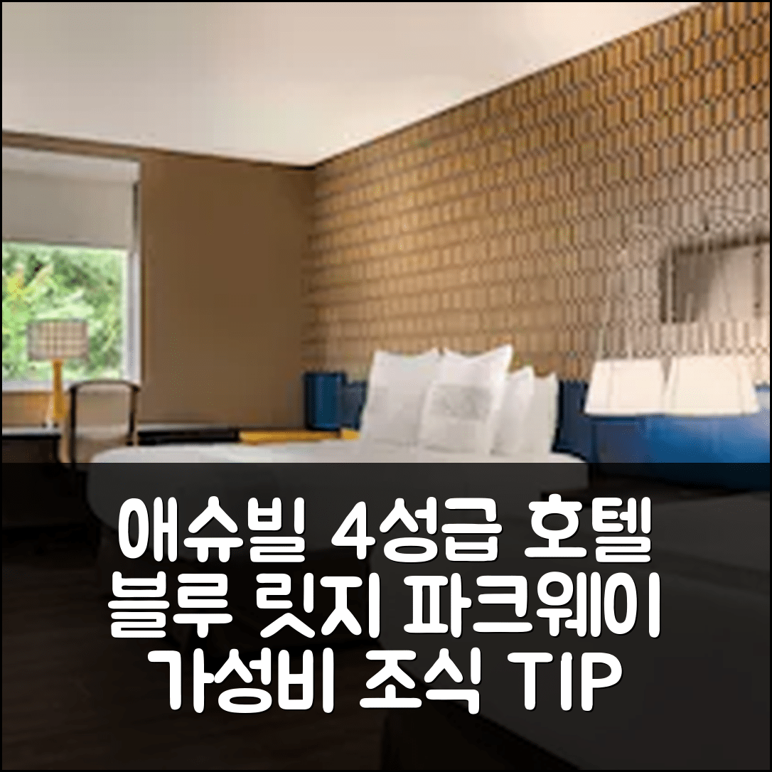 애슈빌 숙소 여행 호텔 추천 글로 호텔 애슈빌 블루 릿지 파크웨이 | 4성급 조식과 가성비 좋은 예약 팁 7가지