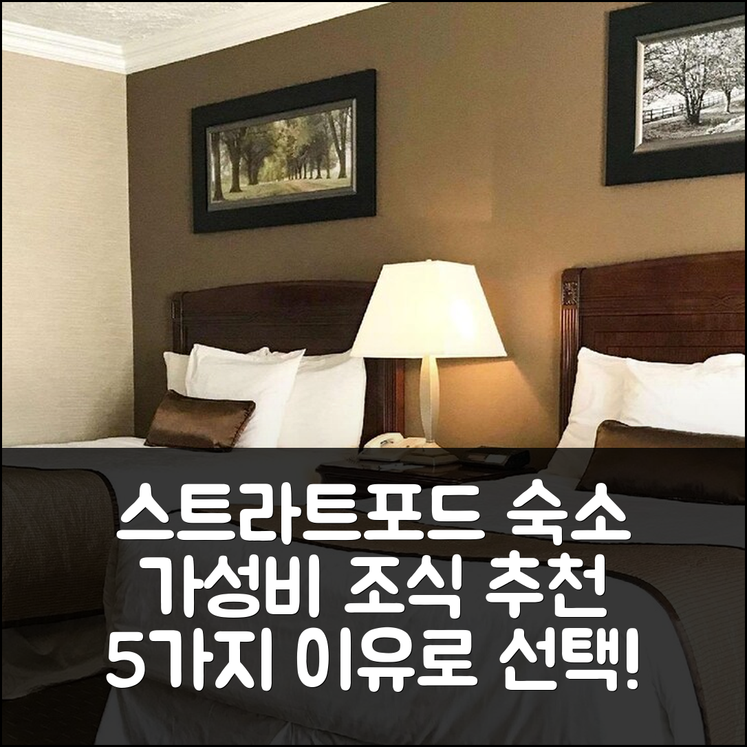 스트라트포드 숙소 여행 호텔 추천 로드웨이 인 페스티벌 | 가성비와 조식이 뛰어난 5가지 이유
